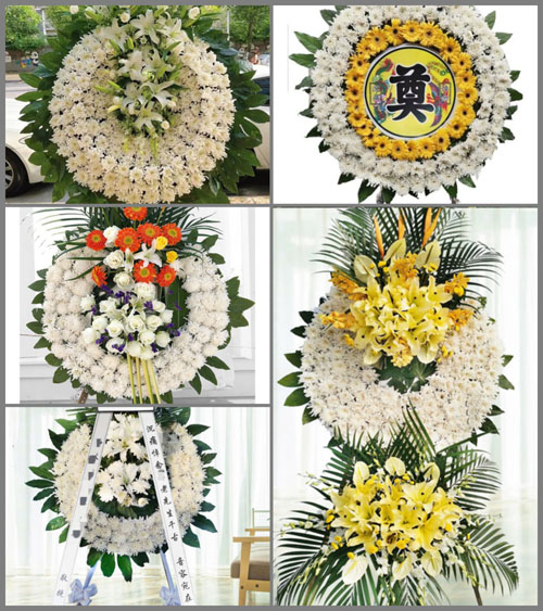 贵州黔西南州兴义市桔山街道花圈速递